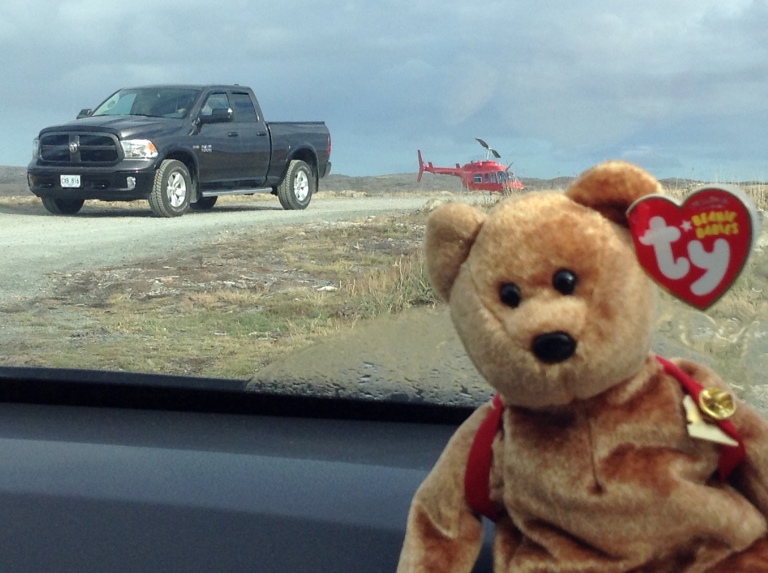 We traveled to Fogo Island in a car and on the ferry but some people fly in by helicopter. There are lots of ways to travel around Newfoundland.